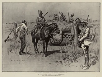 Eine Plünderungspatrouille in der Nähe von Pretoria